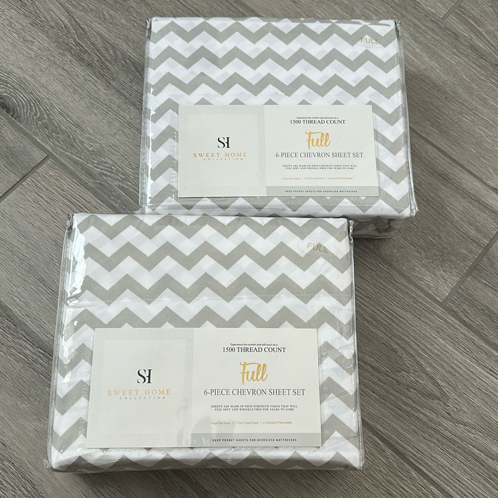 Full Size Bed Sheets (2 Pack) - Brand new, still in the package!
